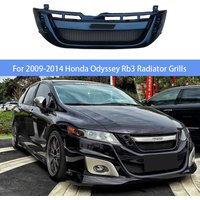 For 2009 10 11 12 13 2014 Honda Odyssey Rb3 Car Front Bumper Grill Mask Radiator Grille Racing Grills Upgrade Gloss Black