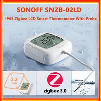 SONOFF SNZB-02LD Zigbee Smart Thermometer With Probe IP65 Waterproof Smart Zigbee Temperature Sensor For Bathtub Fridge Freezer
