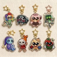 Dandyโs World Acrylic Keychain Cute Cartoon Backpack Keychain Charms Pendant Badge Game Merchandise Party Gift for Kids Fans