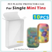 10PCS PET Plastic Protector Case For Single Mini Tins【0.45mm Thick】