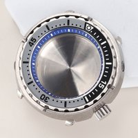 47mm Tuna Can SKX Watch Case C3 Luminous Bezel For Seiko NH35 NH36 NH38 NH34 Movement Repalcement Watch Parts 20ATM at 3.8 Crown image 4