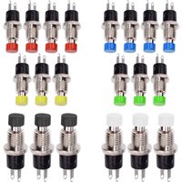 5/20/100Pcs 7mm Push Button Switch PBS-110/111 Momentary ON-OFF Micro Switch NO NC Reset Switch