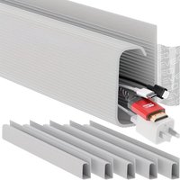 1pc 40x5.1cm The Cable Management Of PVC Desktop Cable Tray Is Located Under The Desktop Cable Tray.