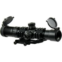 1.5-4X30 Tactical Rifle Scope with RGB illuminated Horseshoe Reticle-PEPR Mount