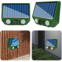 Solar Powered Ultrasonic Animal Driver IP66 Waterproof Outdoor Animal Deterrent Animal Repellent Device for Outdoor Lawns Garden