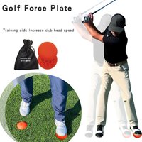 Rubber Golf Force Plate Step Pad Golf Swing Training Center Gravity Pedals Golf Swing Assisted Balance Aids For Golf Practice