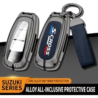 Car TPU Zinc Alloy Key Case Bag For Suzuki S-Cross Eitrga Swift Car KeyChain Car Metal Key Shell Interior Decoration Accessories
