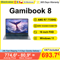 Blackview Laptop GamiBook 8 16 cali AMD R7 7735HS DDR5 16GB/32GB RAM 512GB/1TB ROM Windows 11 Pro BT5.2 Wifi6