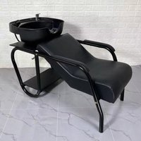Hair Salon Shampoo Bed, Popular Hair Salon Shampoo Flushing Bed, Hair Salon-specific Ceramic Basin, Plastic Basin