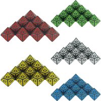 10 Sided Acrylic Dice D10 Polyhedral Dice Set for DND RPG Role Playing Table Games