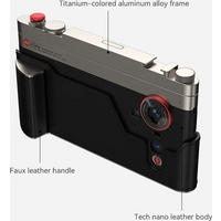 Kit de coque de téléphone Fotorgear, style rétro, compatible sans fil avec le Nubia Z80, coque en cuir avec protection pour l’appareil photo et adaptateur de filtre de 67 mm.