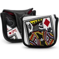 King Of Hearts Embroidered Mallet Putter with Magnetic Closure for Most Brand,Golf Accessories for Men Golfers Christmas Gift
