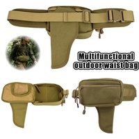 Oxford Cloth Waterproof Tactical Waist Bag, Adjustable Outdoor Fanny Pack for Hunting, Camping, Hiking & Running for Men