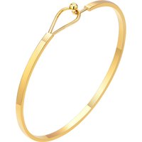 Women Bangle Bracelet Stainless Steel,Thin Gold Plated Bar Bracelet,Minimalist Jewelry