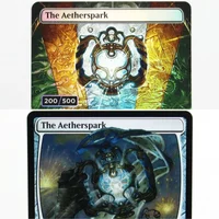 (The Aetherspark) Holo/Foil TCG Magical Proxy Cards Game Black Top Quality Proxy Gathering Board Game Deck Trading Cards