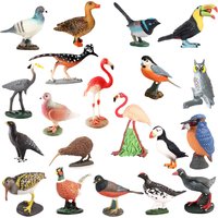Forest animals Flamingo Turkey Seahawk Tucan Kiwi Bird Figures Jungle Animal Figurines Action Figure Toy Plastic Toys Kids Gifts