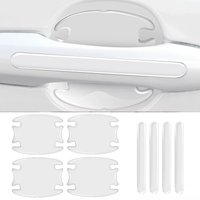 8Pcs Car Door Handle Anti-Scratch Invisible Protective Stickers Transparent Anti-Collision Strips For Universal Cars Accessories
