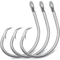 10PCS Fishing Circle Hooks Stainless Steel Shark Tuna Live bait Catfish hooks Saltwater Big Game Wide Gap inline Fishing hook