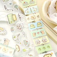 40mm X 3m Die Cutting Tape with Cute Animal & Flower Motifs for DIY Scrapbooking & Stationery Aesthetic Stickers