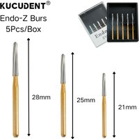 5Pcs/Box Dental Carbide Endo Z 21/25/26mm Burs Tooth Extraction Drill For High Speed Handpiece Endodontic Treatment Laboratory