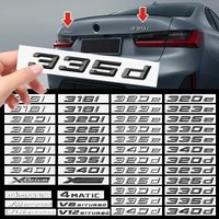 3D Xdrive Logo for BMW 320i 318i 318d 330i 330d 335d 335i 340i 320e 330e 320d Emblem Letters Car Trunk Badge Sticker Accessories