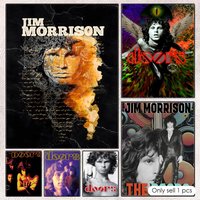 Jim Morrison Poster HD art sticky wall waterproof home living room bedroom bar aesthetic decoration