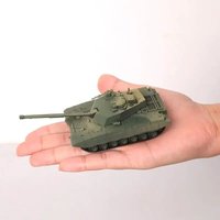 1/72 Scale Mini Plastic Assembled Tank Model Kit WWII Military Model Puzzles, M88A1G, M1A2, T55A, M4A3, M12, JSU152, M42, M1113A