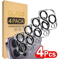 4/1PCS HD Back Camera Tempered Glass For iPhone 13Mini 13 14 15 16 Pro Max Rear Len Screen Protectors Anti-scratch Glass Film