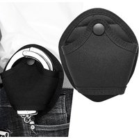 Universal Handcuffs With Small Pockets Case Police Shackles Pouch Waist Belt Open Top Holder Belt Loop Accessories