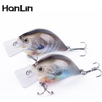 Hanlin Crankbait 8CM/16G Fishing Lures Wobbler Floating Hard Plastic Squarebill Swimbait Bass Pike Predator Pesca Baits Tackle
