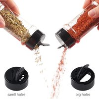 3.5oz Clear Plastic Spice Jars with Shaker Lids Spice Bottle Seasoning Containers for Herbs Powders Salt and Pepper
