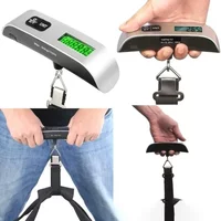Portable Digital Electronic Luggage Scale 110lb/50kg LCD Display Hanging Suitcase Travel Weighs Baggage Bag Weight Balance 1pcs