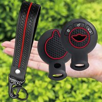 Keychain Silicone Car Key Case Cover for Bmw Mini Cooper S Roadster R55 R56 R57 R58 R59 Remote Shell Holder Accessories
