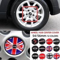 4pcs 54mm 56mm Car Wheel Center Hub Cap Badge Emblem Sticker For BMW Mini Cooper One S JCW R50 R53 R55 R56 R57 R60 F55 F56