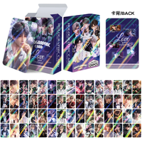 124 Pcs/Set Love and Deepspace Laser LOMO Cards - Sylus Zayne Xavier Caleb Photo Cards with Bonus Stickers