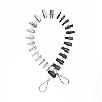26Pcs Nut and Bolt Thread Checker Set Inch and Metric Size Universal Thread Checker Lightweight Precise Thread Measuring Tools