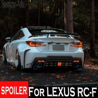 Carbon Fiber Rear Trunk Spoiler Wings For Lexus RC F RCF Coupe 2-Door 2015 - 2020 Car Racing Rear GT Spoiler Tail Boot Lid Wing