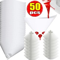 Car Disposable Paint Mesh Paper Filter Purification Filter Funnel Paint Filter Funnel Nylon Micron Paper Funnel Tools 10-50PCS