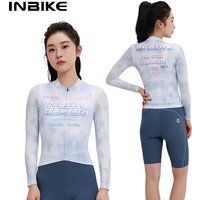 AliExpress INBIKE New Women's Spring Summer Thin Long Sleeve Breathable Cycling Jersey Road Bike Professional Top with Three Back Pockets