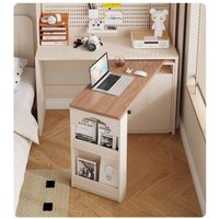 Maßgeschneidertes Bücherregal, integrierter Eckschreibtisch, Zuhause, Student, multifunktional, einfach
