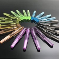 New Transparent Plastic Dart Shafts 35 45MM 12Pcs 4.5mm Thread Stainless Steel O Ring Game Supply