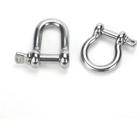 Marine Grade Stainless Steel 316 High Tensile Dee or Bow Type M4-M38 Screw Pin Anchor Shackle for Boat Yacht