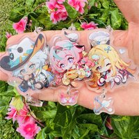 Game Varesa Escoffier Ifa Cosplay Accessories Acrylic Key Chain Badge Keychain Pendant Cartoon Prop Xmas Gift