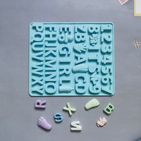 Silicone Chocolate Mold Letter Number Chocolate Baking Tools Non-stick Silicone Cake Mold Jelly And Candy Mold 3D Mold DIY