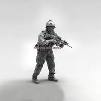 1/16 Resin Model Figure Kits GK , Military Theme,Unassembled And Unpainted,
