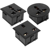 1Pcs Universal US UK EU AC Power Panel Outlet American Japan Australian British Germany French Brazil Electrical AC Socket 13A