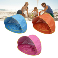 Beach Tent Sun Shelter Up Beach Tent Sun Proof Wind Proof Portable Baby Beach Tent with Pool Storage Bags for Outdoor Wholesale