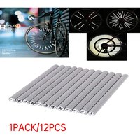 AliExpress NONE 12-96PCS 8cm Spoke Reflectors Bicycle Set Bicycle Wheel Warning Strip Steel Wire Lamp MTB Bike Reflector Light Safe Riding