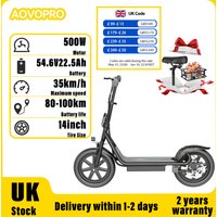 AOVOPRO 500W Electric Scooter 10.4/22.5Ah Battery Battery life 45/100km Speed 35km/h Pet-Friendly Electric Scooter With Basket