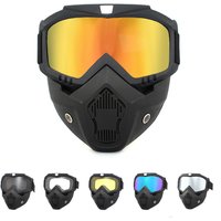 Outdoor Sport Windproof Mask Goggle HD Cycling Glasses Snowboard Eyewear Riding Motocross Summer UV Protection Sunglasses